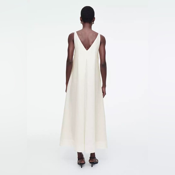 COS Linen Maxi Dress in White - Picture 5 of 6